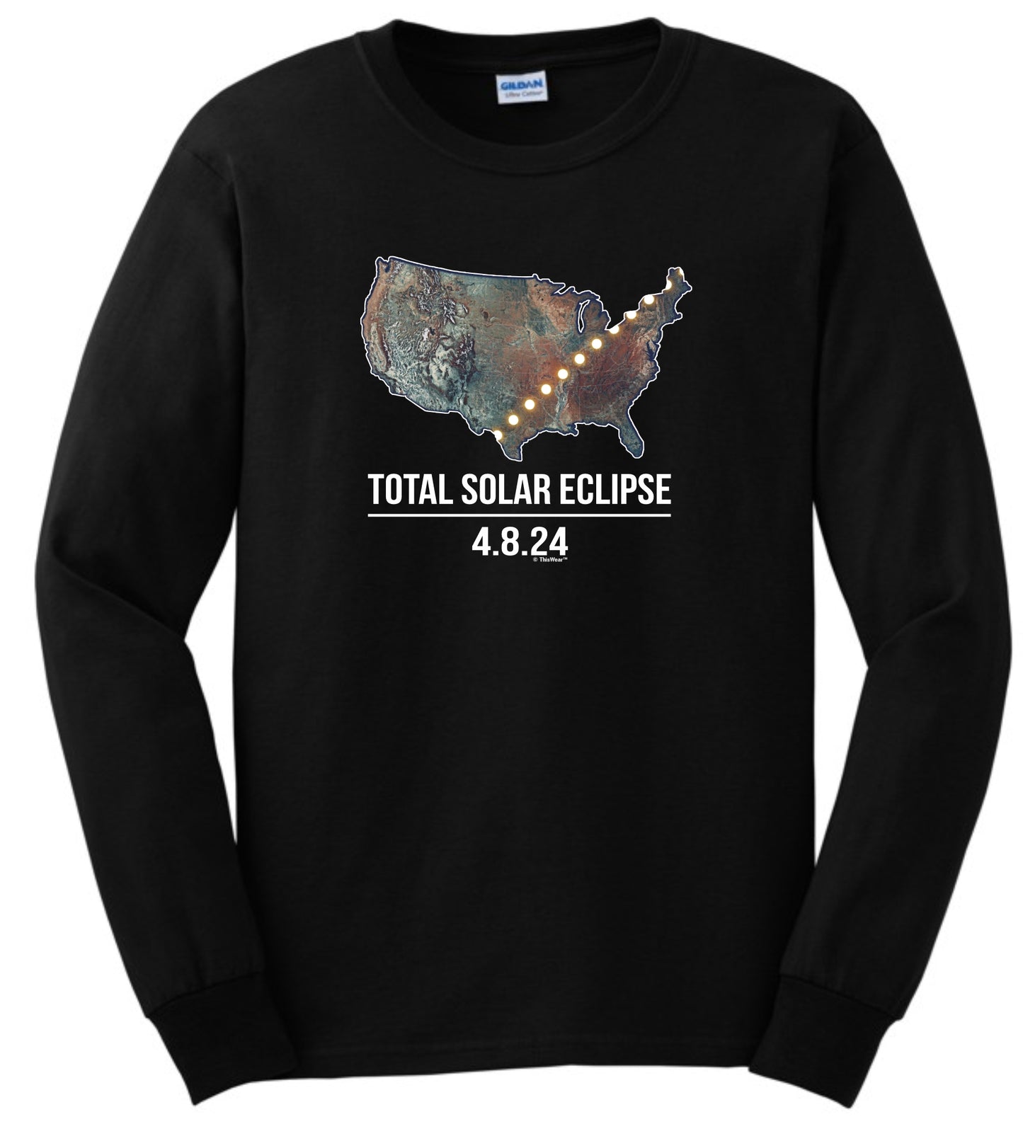 front of shirt black