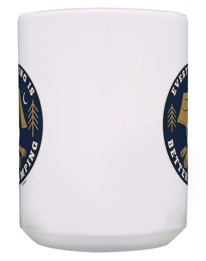 front of mug