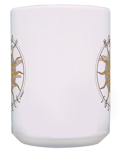 front of mug