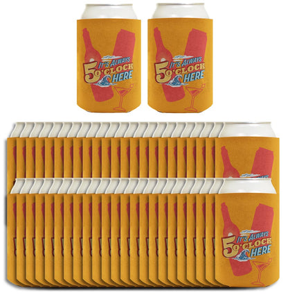 It's Always 5 O'Clock Here Standard or Slim Can Thermocooler Drink Sleeve
