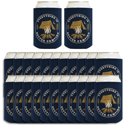 Everything Is Better Camping Standard or Slim Can Thermocooler Drink Sleeve