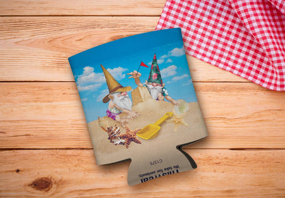 drink sleeve on a wood background