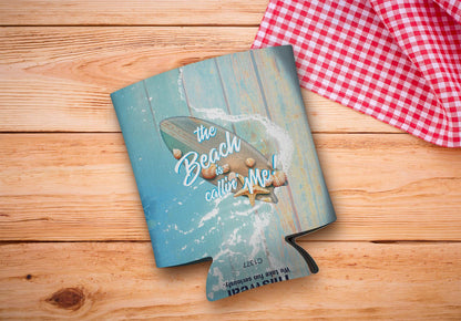 drink sleeve on a wood background