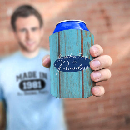 man holding drink sleeve