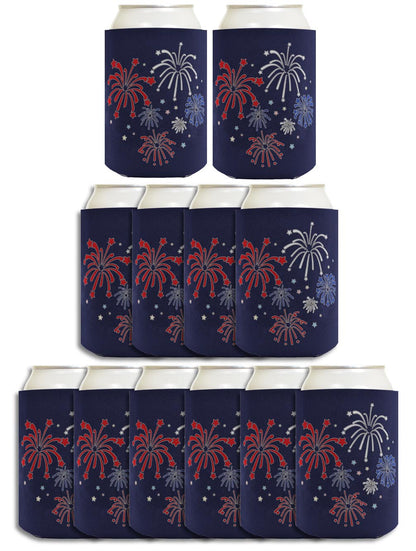 Fireworks Navy Standard or Slim Can Thermocooler Drink Sleeve