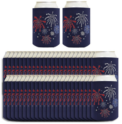 Fireworks Navy Standard or Slim Can Thermocooler Drink Sleeve
