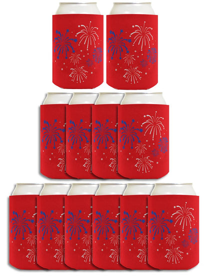 Fireworks Red Standard or Slim Can Thermocooler Drink Sleeve