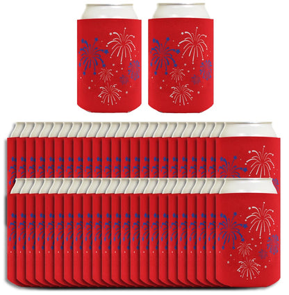 Fireworks Red Standard or Slim Can Thermocooler Drink Sleeve