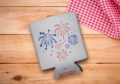 drink sleeve on a wood background