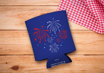 drink sleeve on a wood background