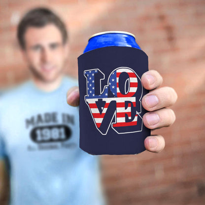 man holding drink sleeve