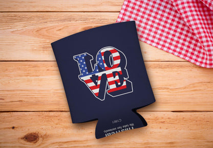 drink sleeve on a wood background