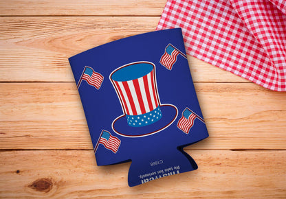drink sleeve on a wood background