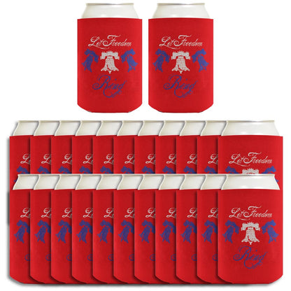Let Freedom Ring Red Standard or Slim Can Thermocooler Drink Sleeve