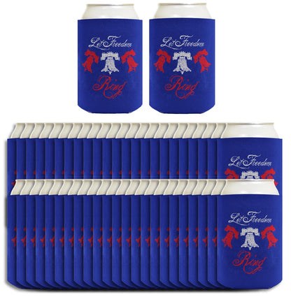 Let Freedom Ring Royal Blue Standard or Slim Can Thermocooler Drink Sleeve