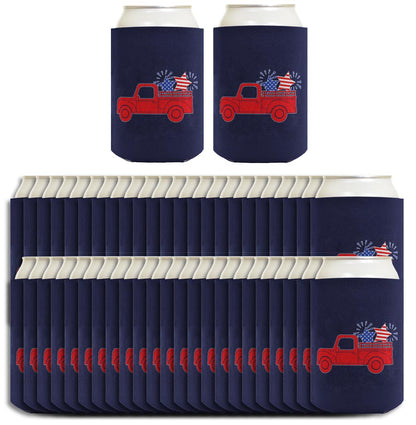 Stars and Stripes Truck Navy Standard or Slim Can Thermocooler Drink Sleeve