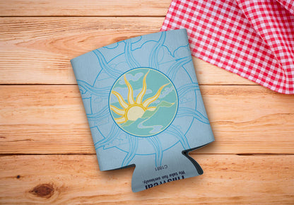 drink sleeve on a wood background