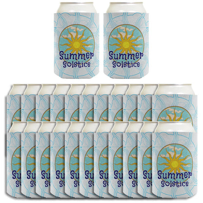 Summer Solstice Full Sun Standard or Slim Can Thermocooler Drink Sleeve