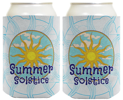 Summer Solstice Full Sun Standard or Slim Can Thermocooler Drink Sleeve