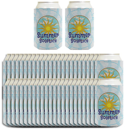 Summer Solstice Full Sun Standard or Slim Can Thermocooler Drink Sleeve