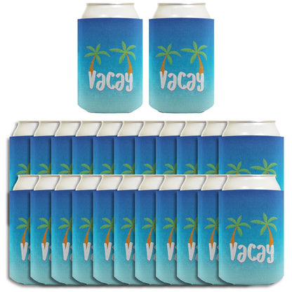 Summer Vibes Vacay Standard or Slim Can Thermocooler Drink Sleeve