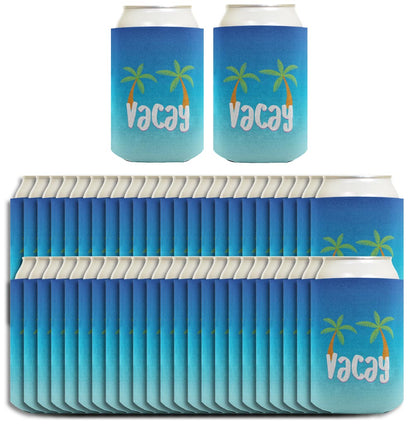 Summer Vibes Vacay Standard or Slim Can Thermocooler Drink Sleeve