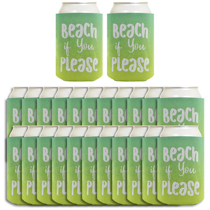Summer Vibes Beach If You Please Standard or Slim Can Thermocooler Drink Sleeve