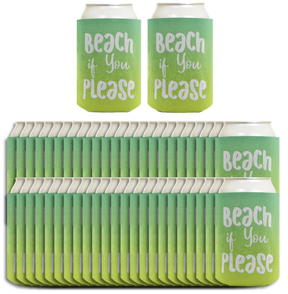 Summer Vibes Beach If You Please Standard or Slim Can Thermocooler Drink Sleeve