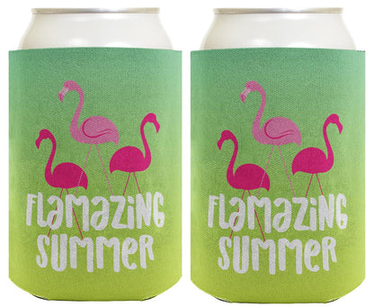 Summer Vibes Flamazing Summer Standard or Slim Can Thermocooler Drink Sleeve