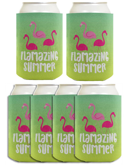 Summer Vibes Flamazing Summer Standard or Slim Can Thermocooler Drink Sleeve