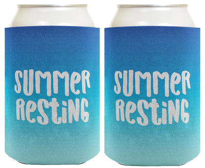 Summer Vibes Summer Resting Standard or Slim Can Thermocooler Drink Sleeve