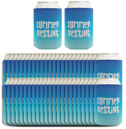 Summer Vibes Summer Resting Standard or Slim Can Thermocooler Drink Sleeve