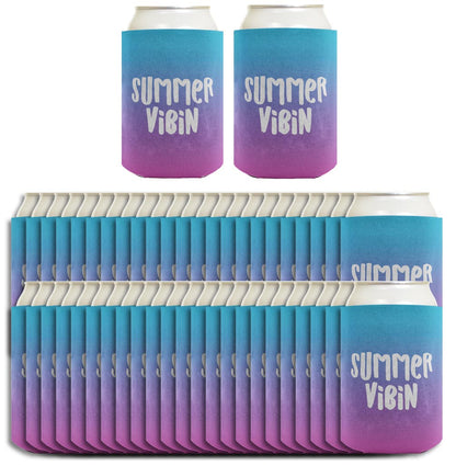 Summer Vibes Summer Vibin Standard or Slim Can Thermocooler Drink Sleeve