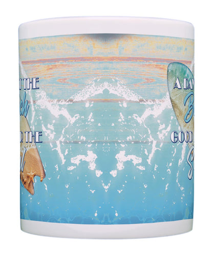 front of mug