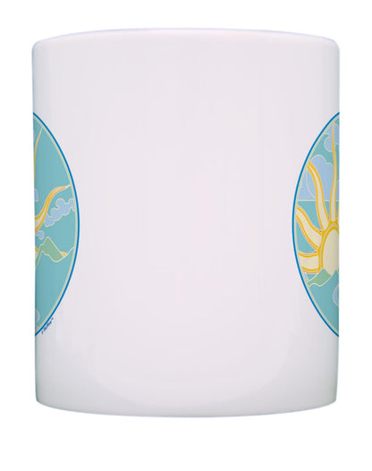 front of mug