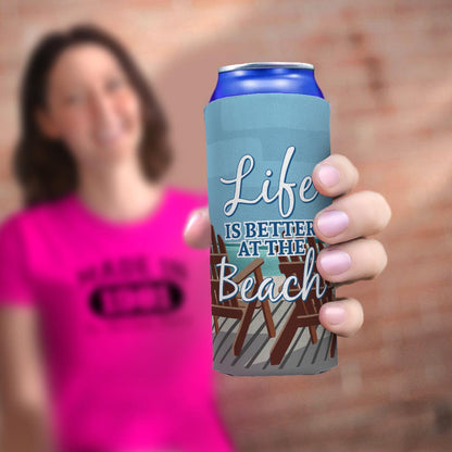 woman holding drink sleeve