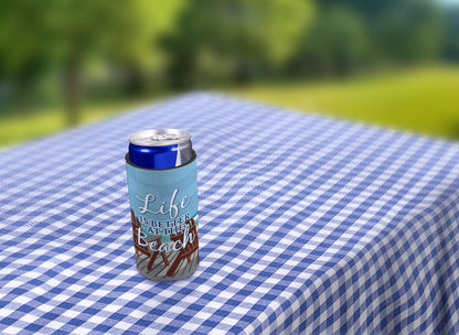 drink sleeve on a table
