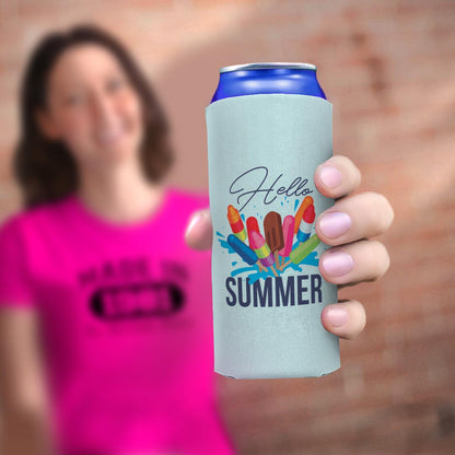 woman holding drink sleeve