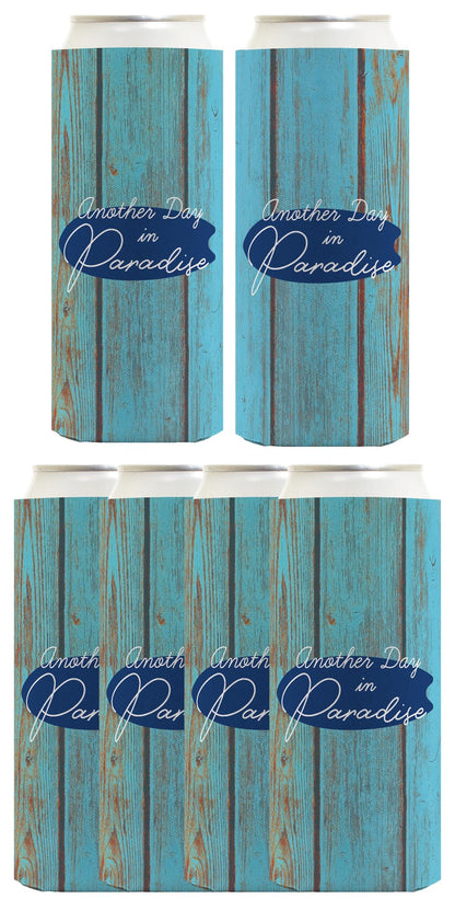Another Day In Paradise Standard or Slim Can Thermocooler Drink Sleeve