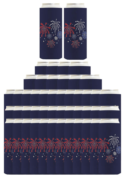 Fireworks Navy Standard or Slim Can Thermocooler Drink Sleeve