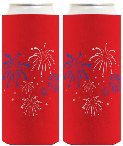 Fireworks Red Standard or Slim Can Thermocooler Drink Sleeve