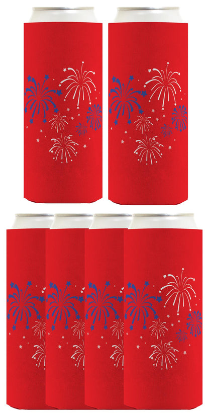 Fireworks Red Standard or Slim Can Thermocooler Drink Sleeve
