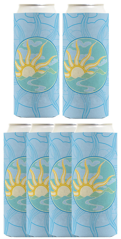 Summer Solstice Sunrise Standard or Slim Can Thermocooler Drink Sleeve