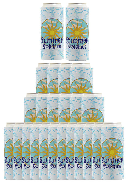 Summer Solstice Full Sun Standard or Slim Can Thermocooler Drink Sleeve