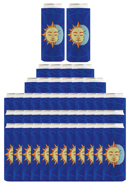 Summer Solstice More Sun Than Moon Standard or Slim Can Thermocooler Drink Sleeve