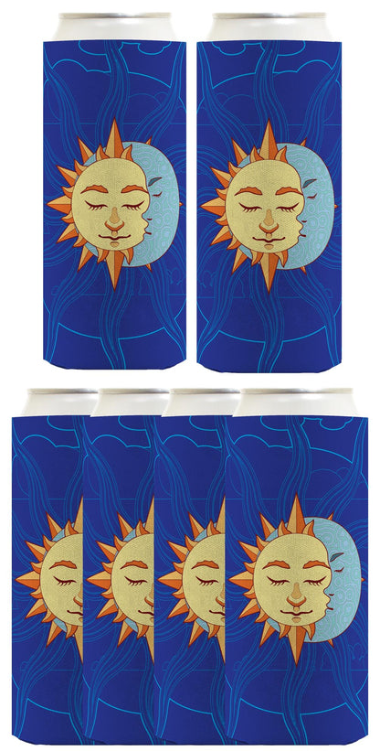 Summer Solstice More Sun Than Moon Standard or Slim Can Thermocooler Drink Sleeve