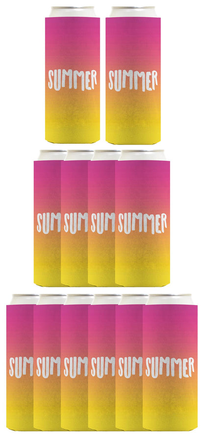 Summer Vibes Summer Standard or Slim Can Thermocooler Drink Sleeve