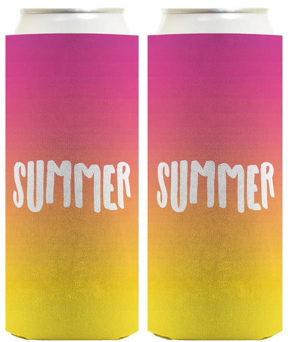 Summer Vibes Summer Standard or Slim Can Thermocooler Drink Sleeve