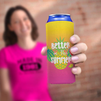 woman holding drink sleeve