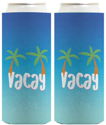 Summer Vibes Vacay Standard or Slim Can Thermocooler Drink Sleeve